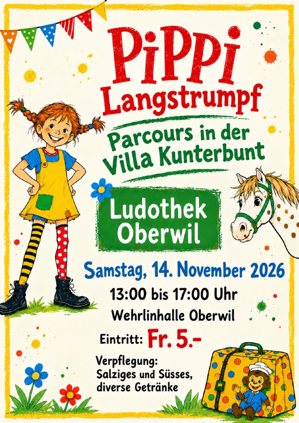 Flyer Spielfest Pippi Langstrumpf